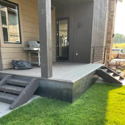 Photo Collage – Gray Small Back Porch