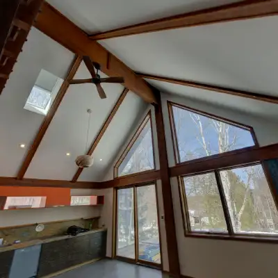 Photo Collage – Vaulted Ceiling Wooden Beams